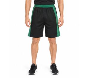 Shorts de sport pour hommes sur mesure, avec logo frontal, taille élastique mi-haute, en toile respirante et écologique, couleur unie, pour la course, la gym, l'entraînement et le fitness - Product Image 1