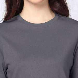 เสื้อยืดคุณภาพพรีเมียม ผ้าฝ้าย 100% เสื้อยืดเปล่า ระบายอากาศได้ดี แขนสั้น เสื้อยืดผู้หญิงแบบหนา รับสั่งทำพิเศษ - Product Image 6