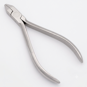 Pince dentaire Optitech Healthcare en acier inoxydable, coupe-fil orthodontique, poignée rembourrée, argent, instrument manuel de classe I, CE WE-745 - Product Image 1