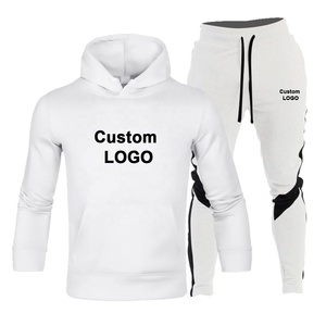 Jersey liso de Fitness para hombre, traje con capucha con bolsillo de canguro, chándal de Color sólido con capucha, novedad - Product Image 6