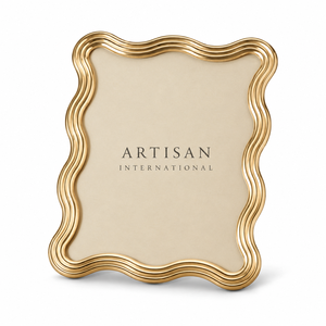 Trending Wavy Gold Metal Photo Frame Aesthetic Scalloped Edge <b>Picture</b> Frame Creative Luxury Tabletop Home Decor Photo <b>Holder</b> - Product Image 1