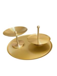 ถาดเสิร์ฟช็อกโกแลตสองชั้นสีทองทองเหลือง สำหรับจัดแสดงช็อกโกแลตในงานเลี้ยงอาหารค่ำครอบครัวและงานรับรองแขก - Product Image 2