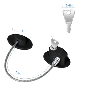 Safewell bon marché Offre Spéciale noir réfrigérateur ouverture câble de sécurité serrure de porte serrure à clé avec clés réfrigérateur congélateur serrure - Product Image 1
