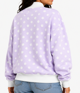 Sweat-shirt unisexe décontracté d'hiver à col montant surdimensionné, avec appliqué lettre en gingham brodé, style OEM - Product Image 6