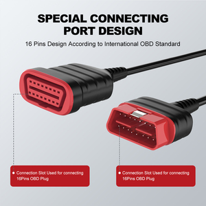 THINKCAR THINKDIAG <span class=keywords><strong>Cable</strong></span> de extensión OBD2 Universal de 16 pines para todo el coche Conector extendido de diagnóstico de coche de 30cm de longitud - Product Image 6