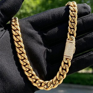 Collar de eslabones cubanos de plata de ley 925 con moissanita, cadena de diamantes estilo hip hop, ideal para regalos de moda al por mayor - Product Image 6