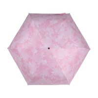Parapluie manuel classique à double impression, pliable en 3 sections, compact et portable, pour usage quotidien, protection solaire et pluie, avec protection UV