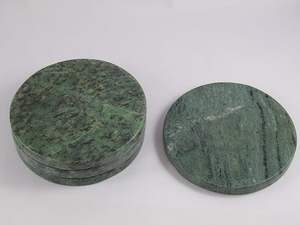 New Design Luxury Eco-Friendly <b>Green</b> Marble Wholesale <b>Coaster</b> Set Brass Inlay Coffee <b>Coaster</b> Charger Plate Dream Crafts India - Product Image 5