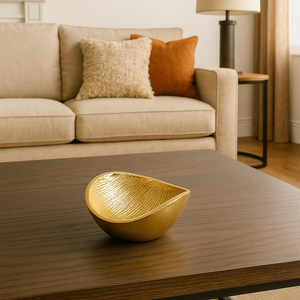 Bol décoratif en laiton avec finition brillante pour la décoration intérieure, élégant bol en laiton poli pour la décoration de table de salon et centre de table - Product Image 1