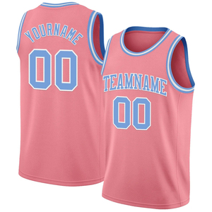 Maillot de basket-ball personnalisé de haute qualité à col rond respirant en tissu mesh 100% polyester, service OEM, maillot de basket-ball sans manches - Product Image 5
