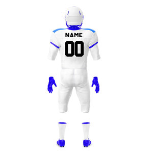 เสื้อฟุตบอลอเมริกันแบบซับลิเมชั่นสั่งทำพิเศษ ชุดทีมคุณภาพพรีเมียม อุปกรณ์นักกีฬาแบบปรับแต่งได้  ย้อมสีแบบซับลิเมชั่นเต็มตัว - Product Image 2