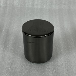 Frascos de Velas Negros de Lujo con Logotipo Personalizado, Recipientes de Velas Negros Premium de Acero Inoxidable con Tapas para Fabricación de Velas - Product Image 5