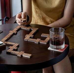 <b>Wooden</b> <b>Pieces</b> Numbered Tiles Tabletop Matching Blocks Strategy Play Family Competition Party - Product Image 1