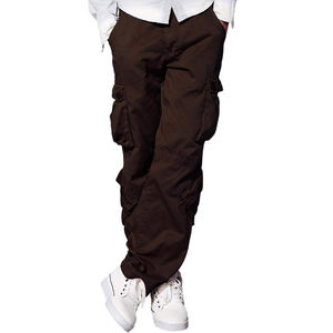 Pantalones Cargo Marrones de Algodón 100% de Alta Calidad para Hombre, Cómodos, Última Moda, Servicio OEM ODM, Hechos en Pakistán, Venta al Por Mayor de Ropa Urbana Informal - Product Image 1
