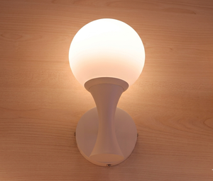 Lampe murale Lumetal Vietnam New Top 3000K (blanc chaud) en métal et verre avec commande par bouton LED extérieur IP20 AC 120V - Product Image 1