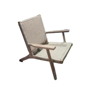 Chaises en osier en rotin chaises de salle à manger pour meubles de patio extérieur chaises en rotin en bois de style moderne - Product Image 2