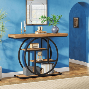 Consolle Lunga Moderna di Lusso in Pino e Quercia per Soggiorno, Ingresso, Appartamento, Hotel - Product Image 1