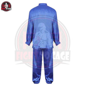 ชุดยูนิฟอร์มกังฟูสีน้ำเงินล้วน ระบายอากาศได้ดี ผลิตจากโพลีเอสเตอร์ 100% บริการ OEM/ODM พร้อมส่ง สำหรับผู้ใหญ่ทุกเพศ - Product Image 5