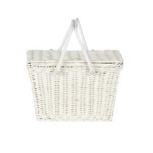 Wholesale Kids Rattan Picnic <b>Basket</b> Kids Furniture Kids Room Handwoven Wicker Picnic Storage <b>Basket</b> With Handle For Toddler - Product Image 1