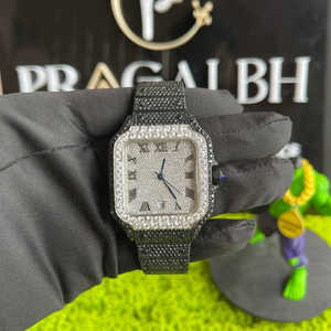 Reloj Automático Golden Ice Completamente Cubierto de Moissanita para Hombre, Movimiento Automático, Esfera Grande, Estilo Hip Hop, Personalizado, Acero Inoxidable - Product Image 6