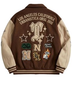 เสื้อแจ็คเก็ตวาร์ซิตี้ปักลายลำลองสำหรับผู้ชาย คอลเลคชั่นฤดูใบไม้ร่วง 2025 คุณภาพสูง กันน้ำ ระบายอากาศได้ดี เป็นมิตรกับสิ่งแวดล้อม ผลิตจากโพลีเอสเตอร์/คอตตอน สไตล์สตรีทแวร์ - Product Image 2