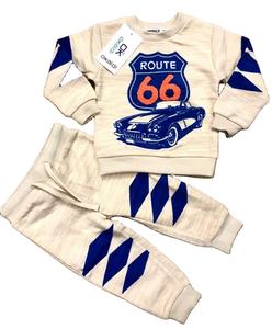 Conjunto de Pijama Infantil 2022, Personalizado, de Dos Piezas, de Algodón y Poliéster, con Estampado de Personajes, para Niños, Rojo, Suave - Product Image 1