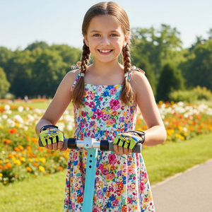 Guantes de Ciclismo de Medio Dedo para Niños, para Scooter, Minimoto y Bicicleta de Equilibrio, para Uso en la Playa, Regalo de Cumpleaños, con Correa Ajustable para la Muñeca - Product Image 2