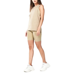 Comprar Logo totalmente personalizado multi Color Deportes Ajuste Regular Rendimiento de longitud completa Cuello redondo Camiseta sin mangas de poliéster Camiseta sin mangas para las mujeres - Product Image 2