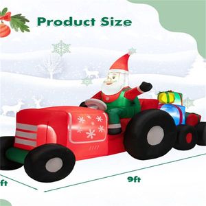 Babbo Natale Gonfiabile con Negozio di Pan di Zenzero e Luci LED Colorate di 2,7 Metri per Decorazioni Natalizie da Esterno - Product Image 3