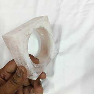 <b>White</b> <b>Acrylic</b> Cuff Bracelet Geometric Shape Unisex Fashion Jewelry Classic Style - Product Image 3