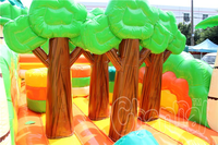 Jungle Interactive Obstacle Bounce Slide Jump Castle Playground Gonflable Jumper House Gonflable Obstacle Playground Jumpers