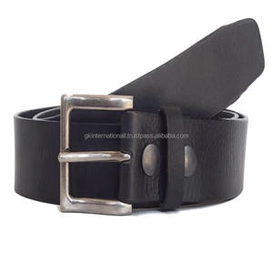 Ceinture décontractée de mode pour hommes en cuir de vachette véritable 100% de qualité supérieure dans toutes les tailles personnalisées avec boucle en laiton nickelé massif - Product Image 6