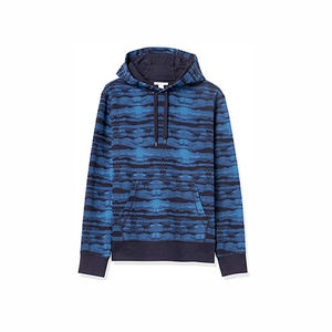 Sudadera con capucha básica para hombre en negro y gris, 270 g/m², mezcla de algodón y poliéster, con bolsillo canguro. - Product Image 1