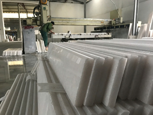 Bloque de Mármol de Calcita Natural Blanco Lechoso Moderno, 24x24, Pulido, Impermeable, Duradero, Ecológico, para Uso en Oficinas, Construcción de Larga Duración - Product Image 6