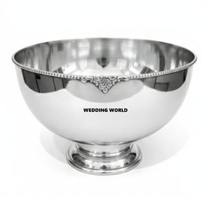 Bol à chocolat rond en argent martelé, finition argentée, pour table, dernière collection, bol à chocolat design. - Product Image 2