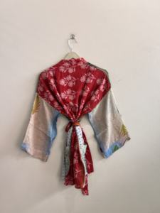 Kimono indien en pure soie, confortable et doux, robe de mariée japonaise en soie, peignoir floral, tenue de plage, vêtement de nuit pour la maison en été - Product Image 6