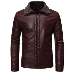 Nouveau style de vestes en cuir décontractées d'hiver du fournisseur direct d'usine Vestes en cuir légères pour hommes au design personnalisé et colorées - Product Image 3