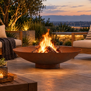 Bol à feu en métal décoratif et durable pour les rassemblements en plein air, le camping, les divertissements en extérieur et la décoration de jardin - Product Image 5