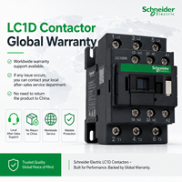 SCHNEIDER TeSys D LC1D Model Lengkap 3P 24V 110V 220V Coil 3 Fasa AC/DC Kontaktor Magnetik Industri Kontrol Motor DIN Rail