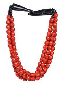 Multilayer <b>Resin</b> Handmade Christian Beaded Necklace Heart Shape Unisex Fashion Jewelry for Party & Wedding - Product Image 2
