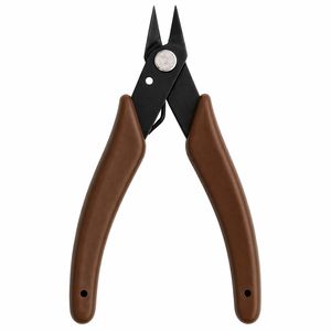 Pince à bec biseauté professionnelle avec manche blanc et doré, outil de précision pour la mise en forme et le pliage de fils, outil à main professionnel pour bijoux - Product Image 3