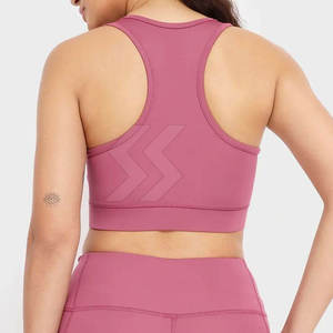 Sujetador deportivo sin costuras para mujer, con efecto push-up, transpirable, con espalda cruzada, de alta sujeción, para yoga, entrenamiento, ropa deportiva de moda para mujer. - Product Image 3