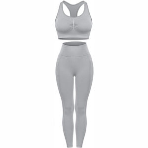 Échantillon Gratuit Ensemble de Sport Sans Couture Grande Taille pour Femme, Tenue de Yoga Personnalisée, Vêtements de Sport et de Fitness, Ensemble de Yoga et de Sport Actif - Product Image 4