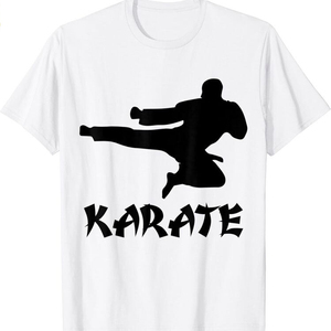 Vêtements de sport de style karaté, logo personnalisé OEM, t-shirt de karaté pour homme 100% coton, séchage rapide, coupe ample - Product Image 1