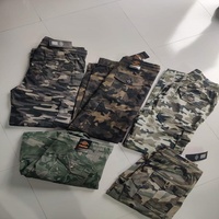 Pantalon de jogging pour homme à taille haute élastique, décontracté, en mélange coton-élasthanne, coupe ample, 6 poches cargo, brodé, séchage rapide