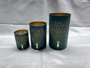 Support de bougie pilier en fer, résistant à l'eau et à la chaleur, fait main, pour décoration de Noël et de la maison - Vente en gros - Product Image 1