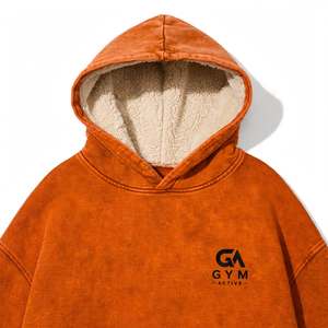 Sudadera con Capucha para Hombre Gym Active, Diseño con Letras, 340 GSM, Logotipo Frontal, Felpa Francesa de Algodón, Sin Forro, Impresión Digital, para Invierno - Product Image 5