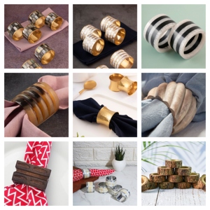 Juego de servilleteros de madera de mango redondo hecho a mano indio mejor precio forma de barra soportes de herramientas para pastel para uso en restaurante de Hotel en casa - Product Image 6