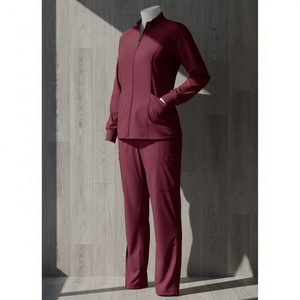 Premium High Quality Wholesale Medical Nursing Hospital Unisex Zipper <b>Scrub</b> Jacket Knitted Spandex/Polyester - Product Image 2