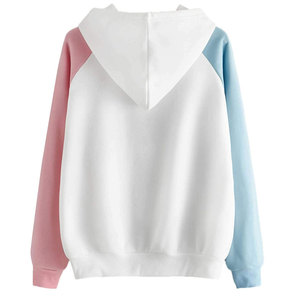 Hoodies surdimensionnés pour femmes, 100 % coton, avec poche kangourou, style streetwear - Product Image 2
